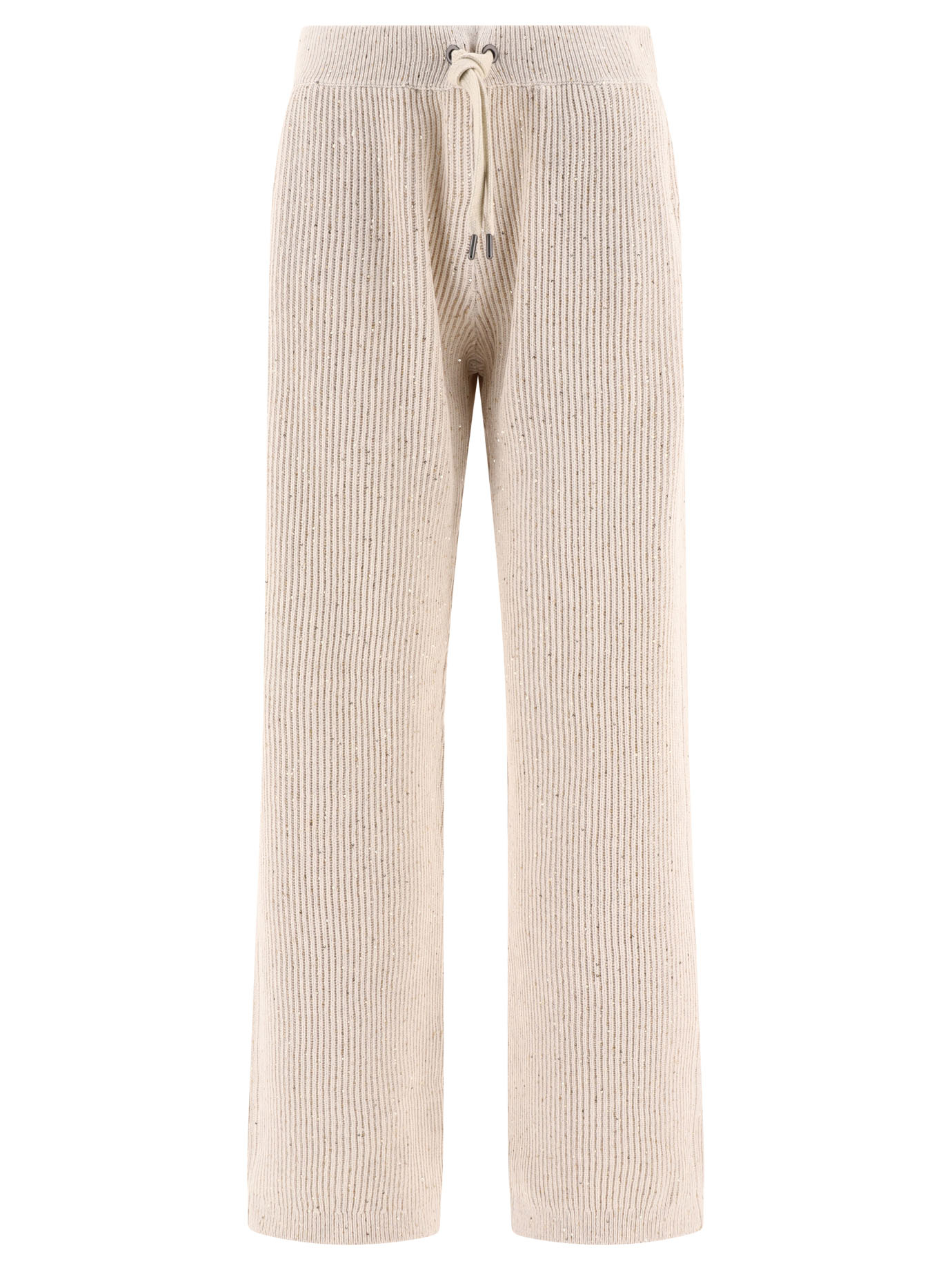 Pantaloni a coste impreziositi da paillettes